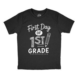 Youth Funny T Shirt First Day Of 1st Grade School Tee For Kids